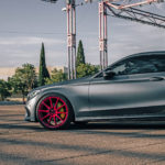 Candy-red Ultralight Project 2.0 on a Mercedes C Class Coupe