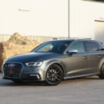 Audi A3 etron with 8.5×18 Barracuda Project 3.0 wheels and 35mm lowering